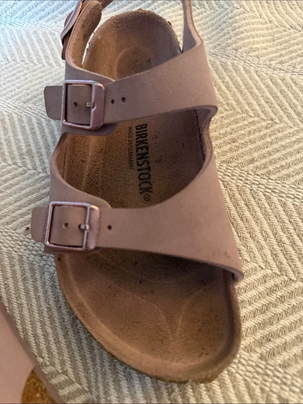 Blush Pink Buckle Sandals